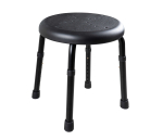 Stolička s nastavitelnou výškou, sedák matný černý děrovaný, nosnost 150 KG