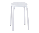 Stolička do koupelny, bílá, nosnost 100 KG