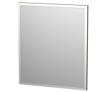 Zrcadlo v AL rámu bez osvětlení, šíře 60 cm