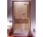 Sprchové dveře dvoudílné 100 cm satin