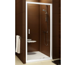 Sprchové dveře posuvné dvoudílné 100 cm bílá