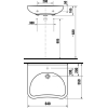 Umyvadlo zdravotní 64 cm s otvorem