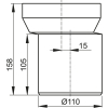 Připojovací nástavec k WC - nátrubek excentrický