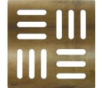Designová mřížka bronz-antic 102×102