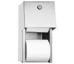Držák dvou rolí toaletního papíru - nerez