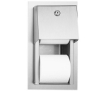 Držák dvou rolí toaletního papíru - nerez
