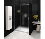 Sprchové dveře dvoudílné posuvné - sklo Brick